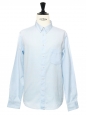 Chemise Oxford en coton bleu clair NEUVE Prix boutique 150€ Taille L