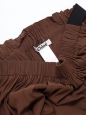 Chocolate brown silk-blend ball skirt Retail price €900 Size 42