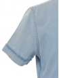 Light blue denim short sleeved shirt Retail price €160 Size 48 / S