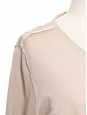Gilet cardigan en coton et soie rose pâle NEUF Prix boutique 390€ Taille 36
