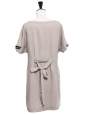 Robe manches courtes en laine et soie beige Prix boutique 1100€ Taille 36