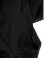 Robe sans manches en laine noire et ceinture velours Prix boutique 900€ Taille 38/40