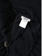 Robe sans manches en laine noire et ceinture velours Prix boutique 900€ Taille 38/40