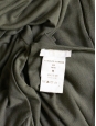 Robe manches courtes décolletée en jersey vert kaki Prix boutique 660€ Taille 38