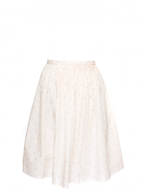 Floral printed pleated cotton midi skirt Retail price €160 Size L