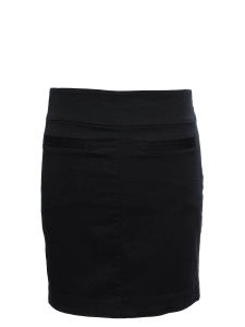 Black cotton short skirt Size 38