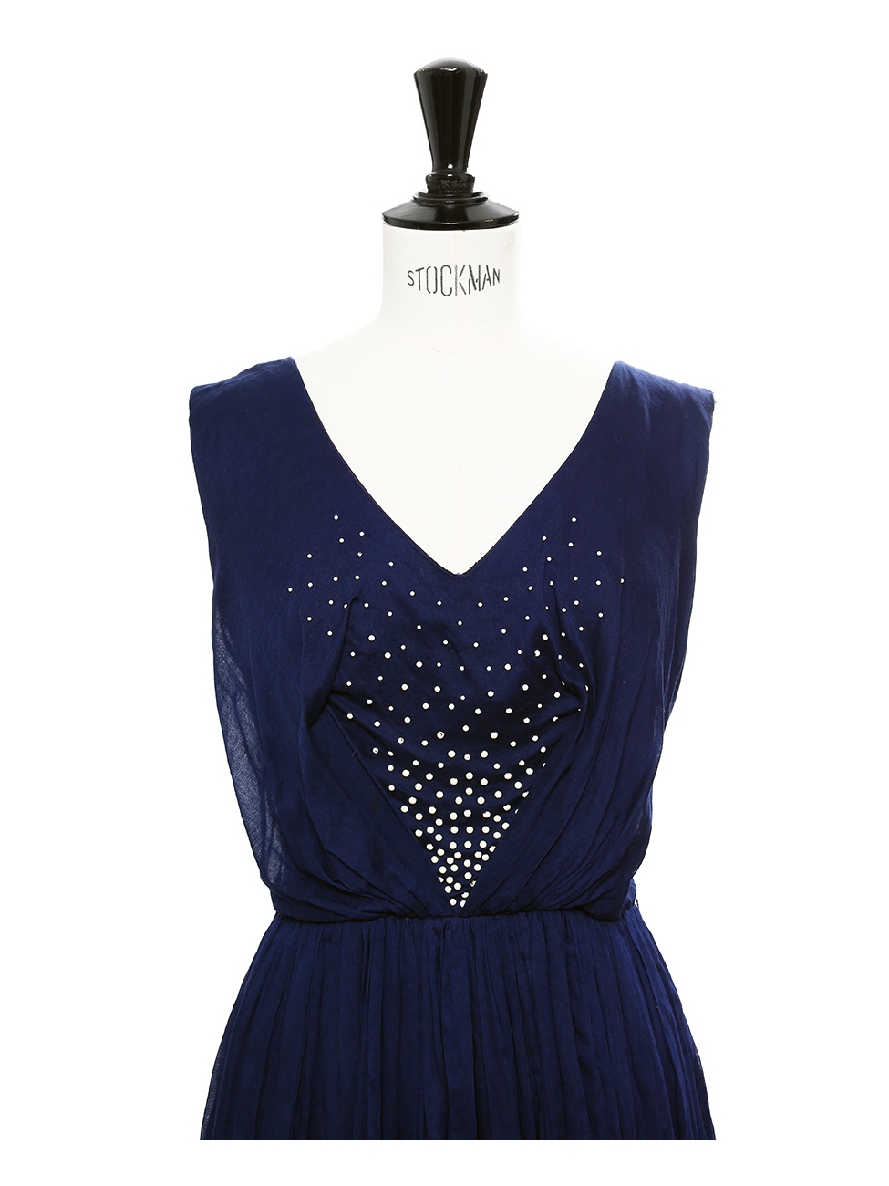 J JILL INDIGO Pure Jill Midi Dress Blue Sleeveless Cotton Dipped Hem Size  Medium £21.72 - PicClick UK