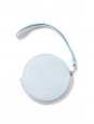 Sky blue stingray leather round wallet NEW Retail price €500