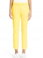 Pantalon tailleur Finley en gabardine de coton jaune vif Px boutique 300€ Taille 36-38