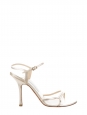 Gold nappa leather strappy heeled sandals Retail price €500 Size 39.5