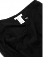 Black plissé-chiffon maxi skirt Retail price €1500 Size 38