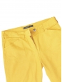 Jean slim fit taille basse en coton stretch jaune soleil Prix boutique 280€ Taille 34