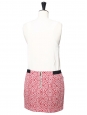 Mini jupe en coton biologique rouge brodé blanc Prix boutique 115€ Taille 38/40