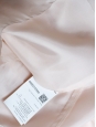 Robe en satin et crêpe de soie plissée beige poudre Px boutique 500€ Taille 34