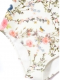 Japanese floral print ivory white one piece swimsuit Size 36