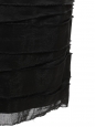 Robe en soie plissée et jersey de coton noir Prix boutique 1200€ Taille S