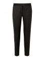 Black wool crepe slim fit zipper pants Retail price €560 Size 36