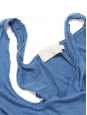 Robe sans manches en jersey de coton bleu Taille 36