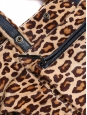 Wild leopard printed pony calfskin leather BILLY bag Retail price €1295 Size L