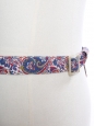 Blue floral liberty print cotton belt Unique size