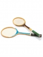 Miss Go Gauthier and Snauwaert Brian Gottfried light wood tennis rackets