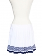 White and navy blue pleated tennis skirt Size 36
