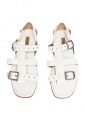 White leather flat gladiator sandals NEW Retail price €900 Size 39.5