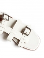 Sandales plates en cuir blanc NEUVES Prix boutique 900€ Taille 39,5