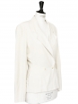 Veste blazer cintrée blanc crème Prix boutique 1500€ Taille 36