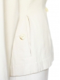 Ivory cream cinched blazer jacket Retail price €1500 Size 36
