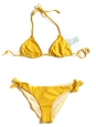 Butter cup yellow triangle bikini and tanga bottom Size 36