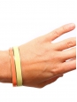 Light yellow enamel and gold bracelet