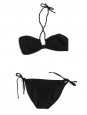 Black waffle VENICE BEACH and FORMENTERA bikini swimsuit NEW Retail price €204 Size XS