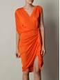 Robe de cocktail drapée orange style grec Px boutique 2050€ Taille 38/40