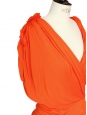 Robe de cocktail drapée orange style grec Px boutique 2050€ Taille 38/40