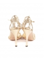 Gold leather ankle strap heel sandals NEW Retail price €690 Size 37.5