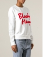 Sweatshirt BLOODY MARY blanc brodé rouge Px boutique $268 Taille 34 à 36