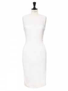 chinese dress ladies STELLA MCCARTNEY KIDS Ivory White Lace Top Chiffon Dress 3 Years main image 0