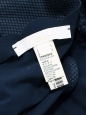 Navy blue scallop edge one piece open back plunging décolleté swimsuit NEW Retail price €220 Size XS