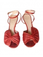 "Terry" red leather wedge sandals NEW Retail for 500€ Size 37