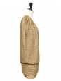 Robe de cocktail Fillmore dos nu brodée de sequins dorés Prix boutique 860€ Taille 36