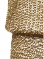 Fillmore gold sequin open back mini cocktail dress Retail price €860 Size 36
