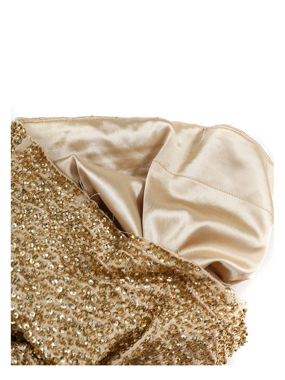 pinko gold dress PINKO Gold Laminate Dress