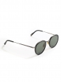ALO 25 black round luxury sunglasses with silver frame Retail price €330 NEW