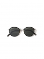 ALO 25 black round luxury sunglasses with silver frame Retail price €330 NEW