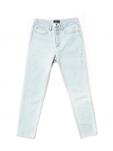 Light blue bleached out high waist slim fit jeans Retail price €160 Size 27