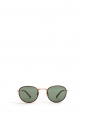 ALO 25 brown tortoiseshell and gold metal round luxury sunglasses Retail price €330 NEW