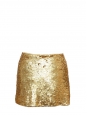 Mini-jupe brodée de sequins dorés Px boutique 280€ Taille M