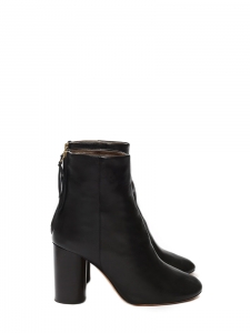 ALONA Black smooth leather ankle boots Retail price €690 Size 37