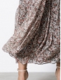 Jupe Moriah longue en mousseline imprimée fleurie rose bleu vert Prix boutique 180€ Taille 34
